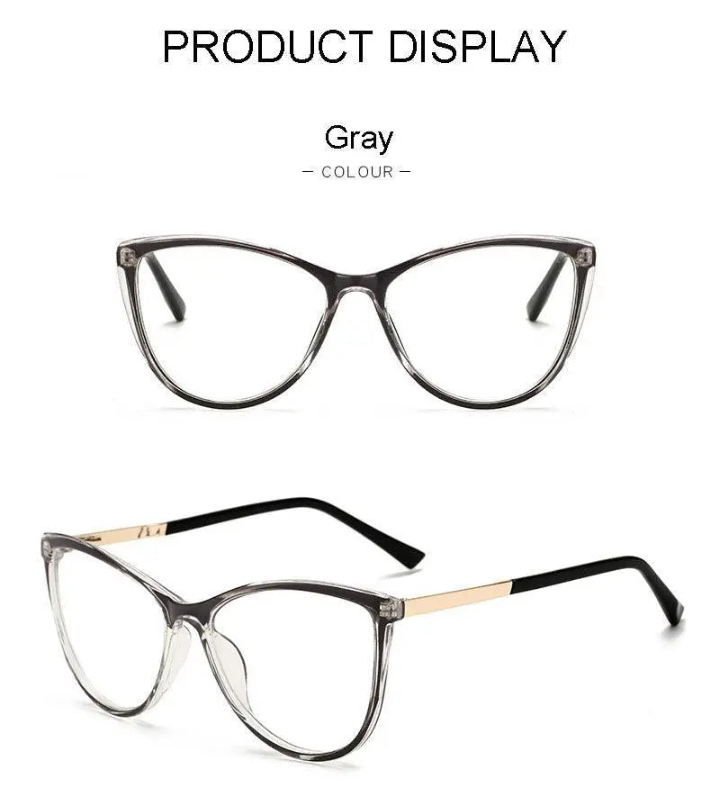 Unisex Cat Eye Full Rim Alloy Prescription Glasses 32002 — view 14 | Rx Spectacle