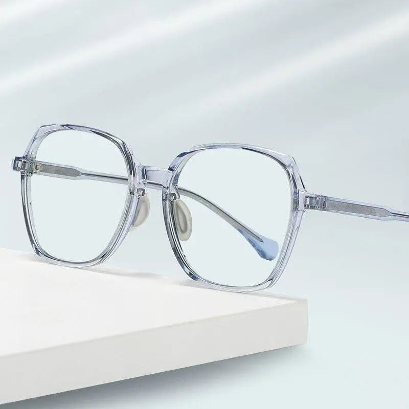 Unisex Polygon Full Rim TR90 Prescription Glasses Ld208 — view 9 | Rx Spectacle