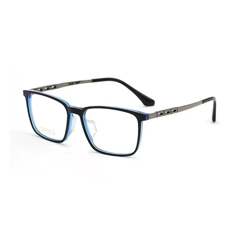 Men's Square Full Rim Titanium Prescription Glasses 5020 — view 9 | Rx Spectacle