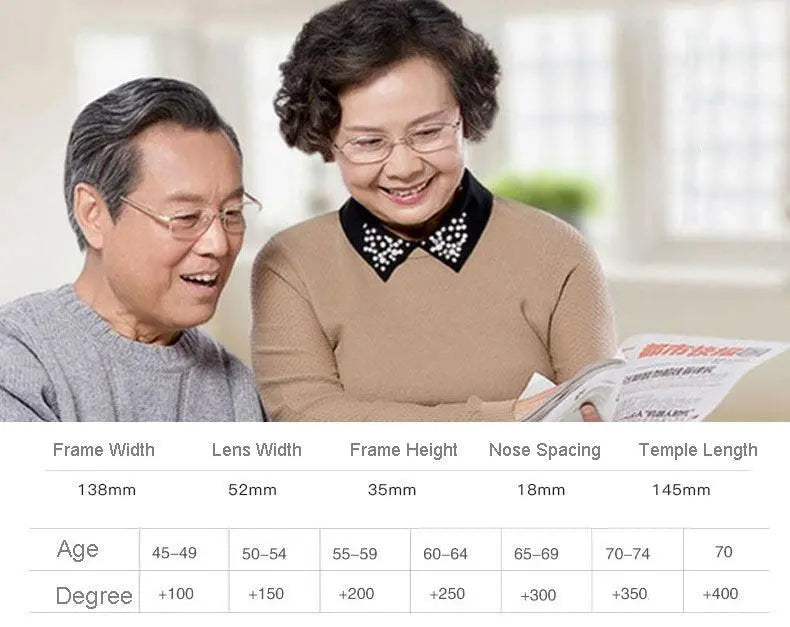 Men's Square Full Rim Alloy Reading Glasses R89865 — view 10 | Rx Spectacle