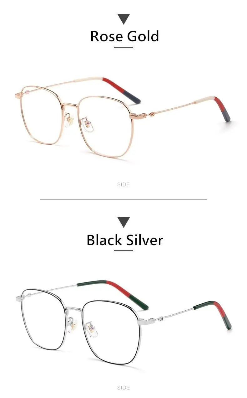 Unisex Full Rim Titanium Prescription Glasses 7525 — view 15 | Rx Spectacle