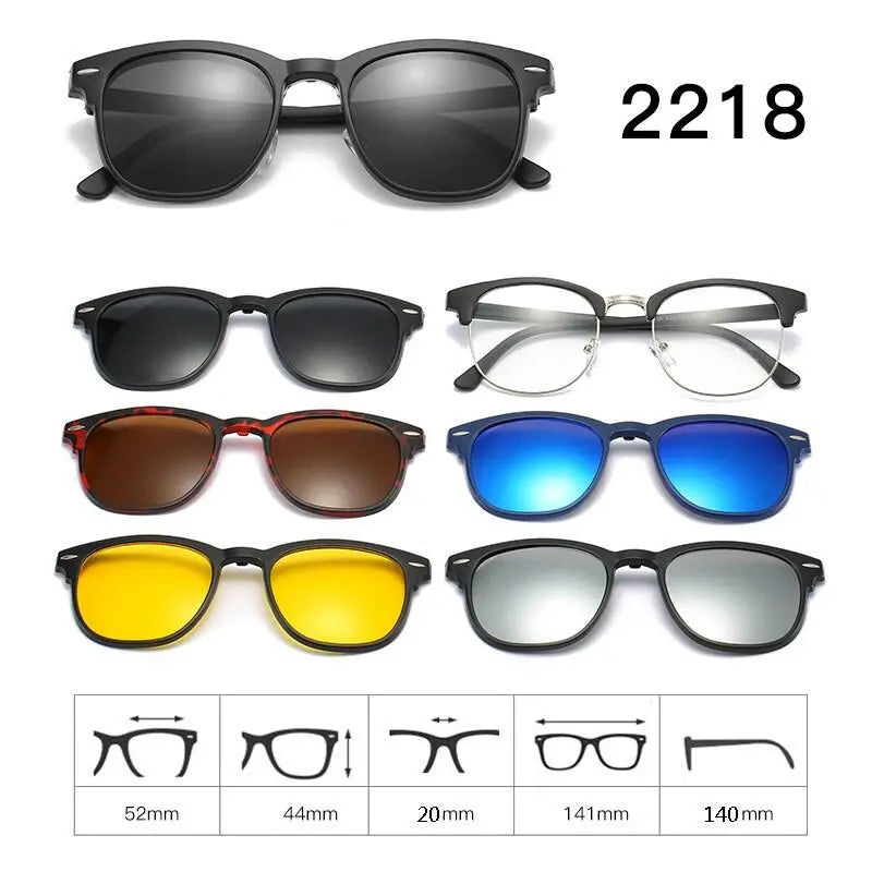 Unisex Full Rim Acetate Clip-On Prescription Glasses 1 — view 14 | Rx Spectacle