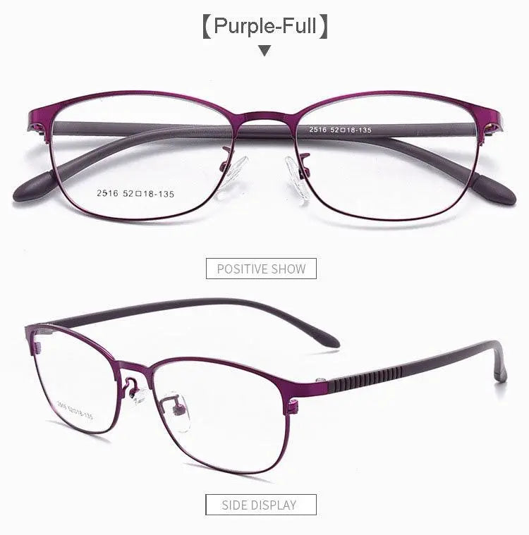 Unisex Full Rim Alloy Prescription Glasses 2516 — view 24 | Rx Spectacle