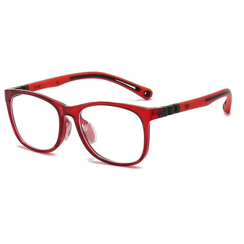 Unisex Square Full Rim Titanium Prescription Glasses Trd105 — view 4 | Rx Spectacle
