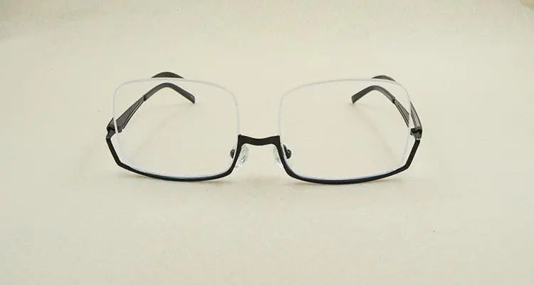 Men's Semi-Rimless Alloy Prescription Glasses YS01 — view 9 | Rx Spectacle