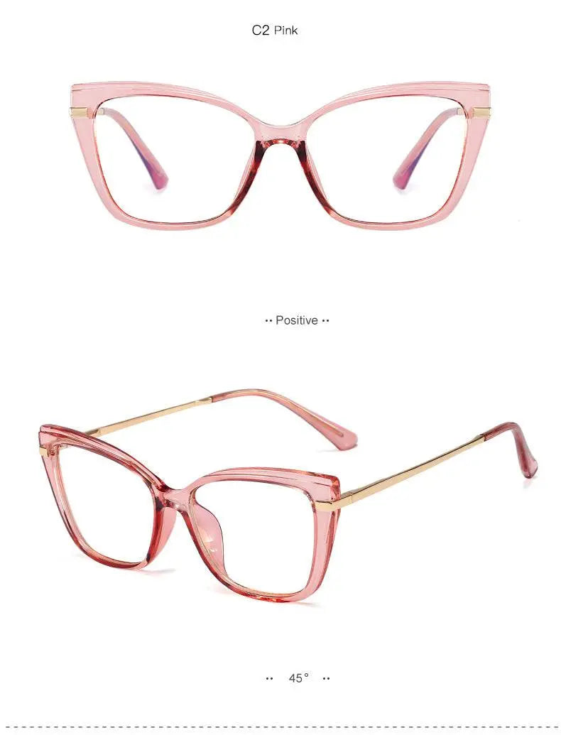 Women's Square Full Rim TR90 Prescription Glasses 95763 — view 13 | Rx Spectacle