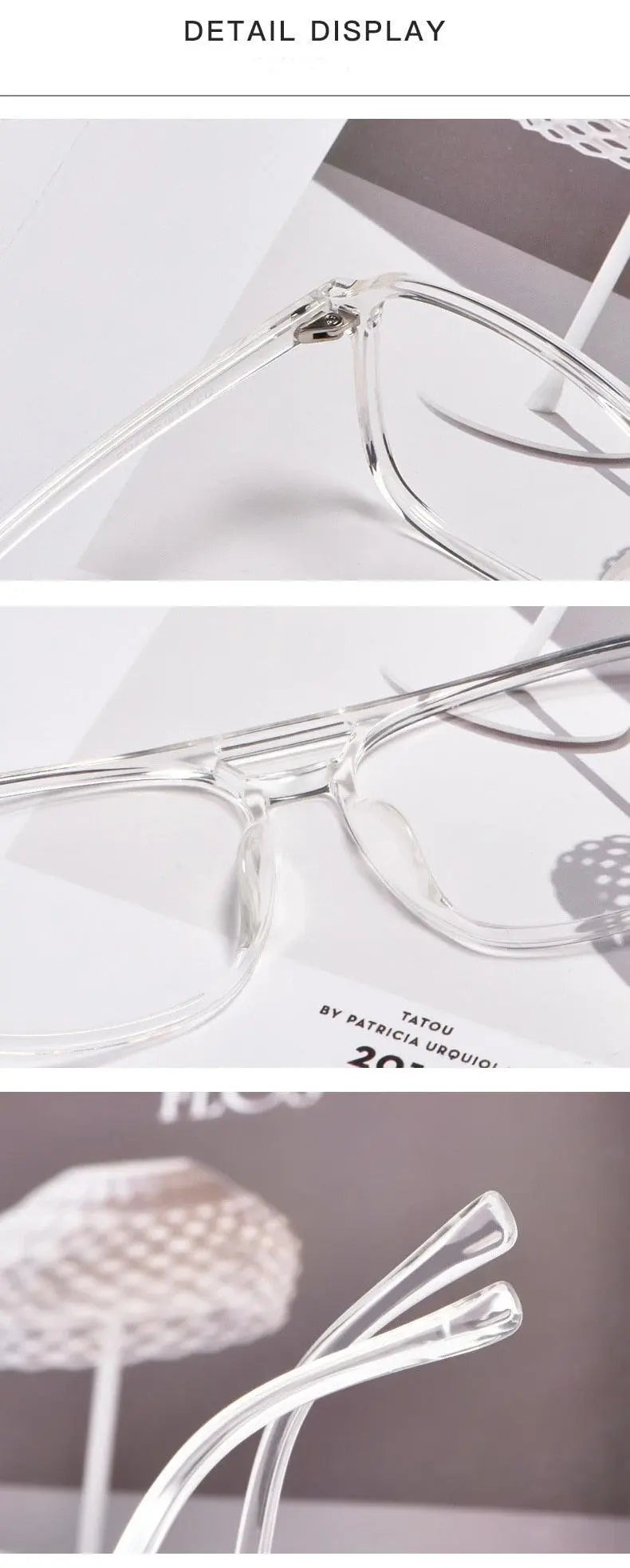 Unisex Full Rim TR90 Double Bridge Prescription Glasses D138 — view 17 | Rx Spectacle