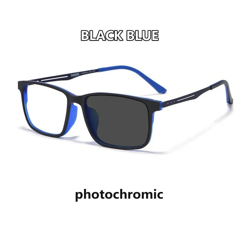 Unisex Square Full Rim Titanium Reading Glasses F3003 — view 9 | Rx Spectacle