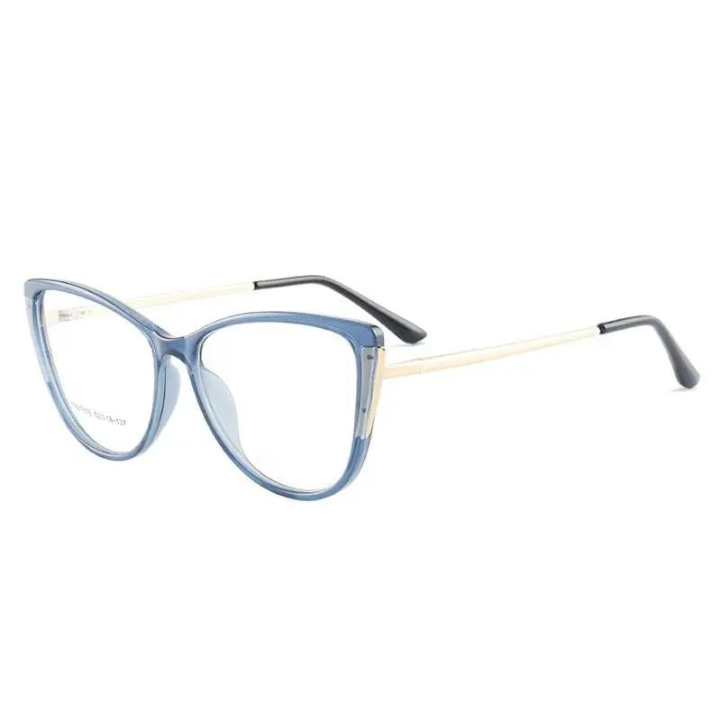 Women's Cat Eye Full Rim TR90 Prescription Glasses 7016 — view 3 | Rx Spectacle