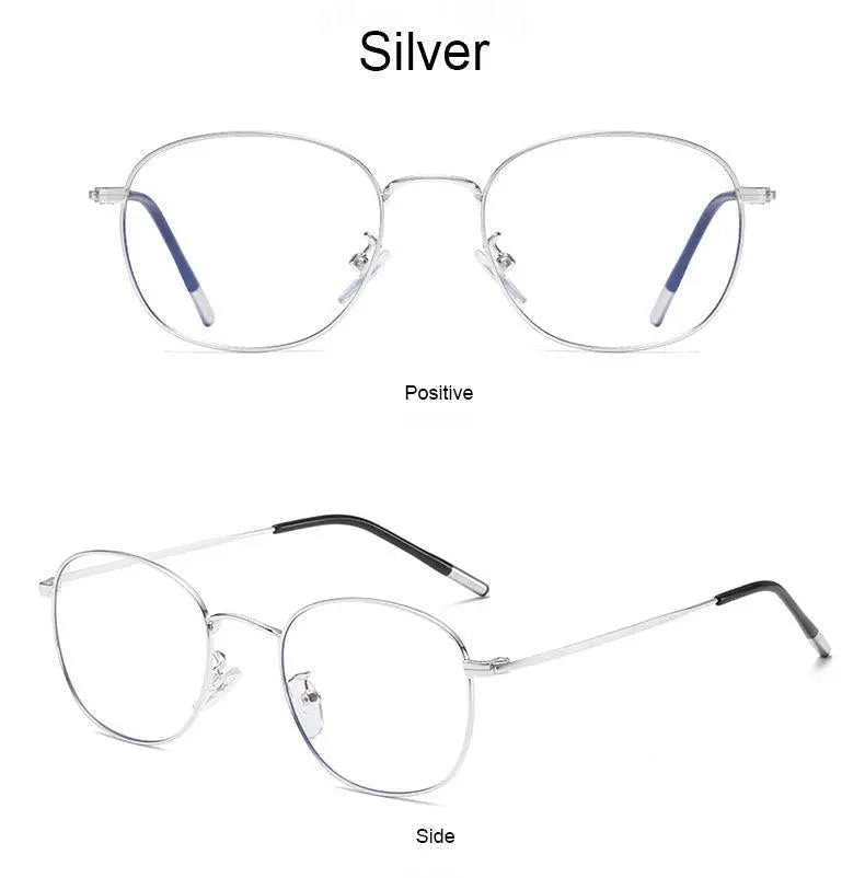 Unisex Round Full Rim Alloy Prescription Glasses 33006 — view 17 | Rx Spectacle