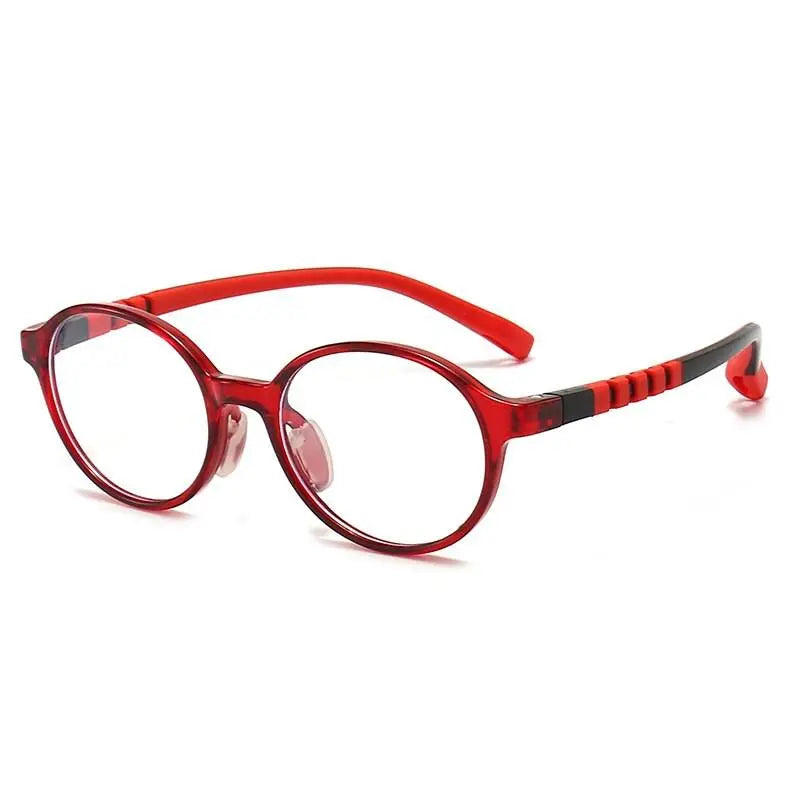 Unisex Round Full Rim Titanium Prescription Glasses Trd108 — view 8 | Rx Spectacle