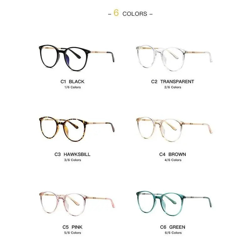 Women's Round Full Rim TR90 Prescription Glasses 2055 — view 12 | Rx Spectacle