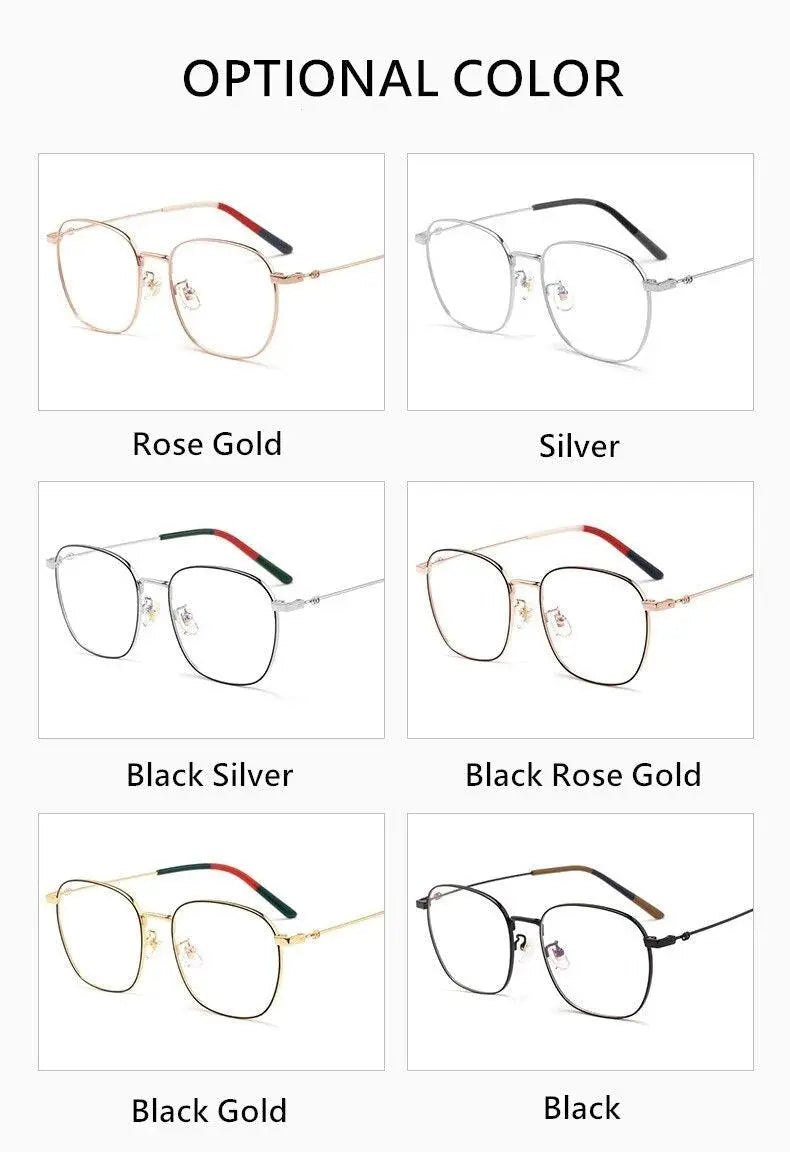Unisex Full Rim Titanium Prescription Glasses 7525 — view 13 | Rx Spectacle