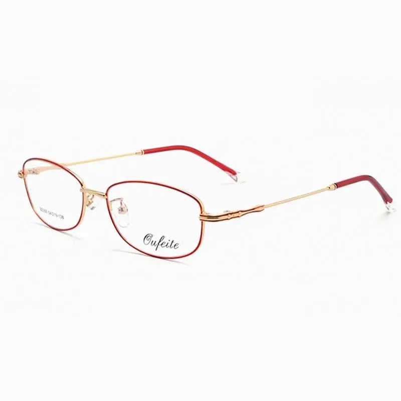 Women's Rectangular Full Rim Alloy Prescription Glasses 050 — view 16 | Rx Spectacle