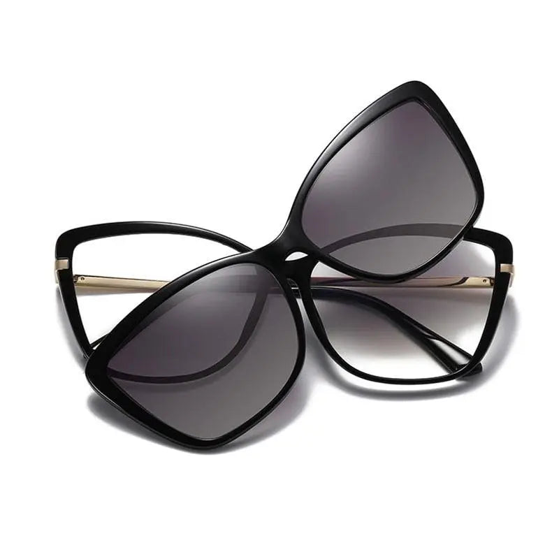 Women's Full Rim TR90 Clip-On Prescription Glasses 95335 — view 2 | Rx Spectacle
