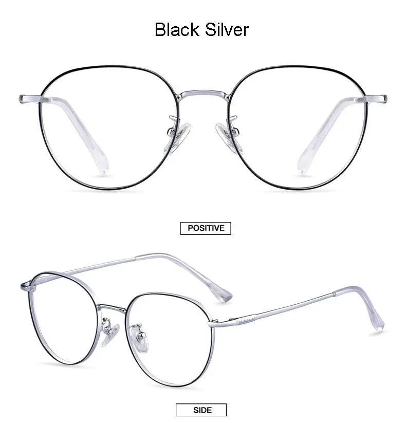 Unisex Polygon Full Rim Titanium Prescription Glasses 80047 — view 14 | Rx Spectacle