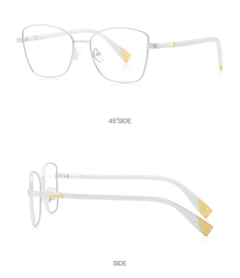 Unisex Square Full Rim Alloy Prescription Glasses 3010 — view 22 | Rx Spectacle