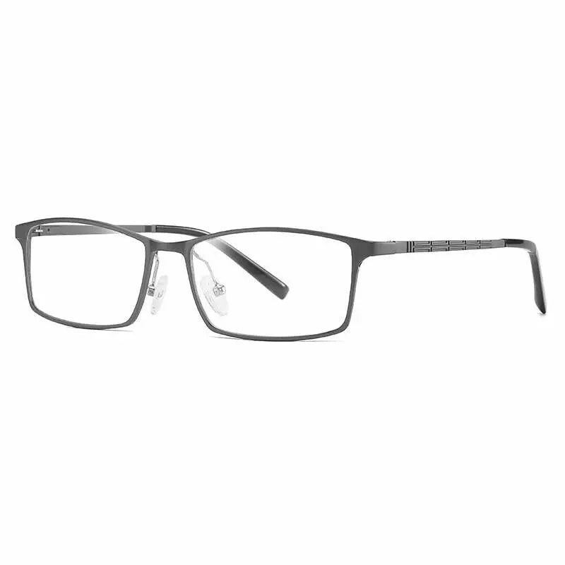 Unisex Square Full Rim Alloy Prescription Glasses 6300 — view 9 | Rx Spectacle