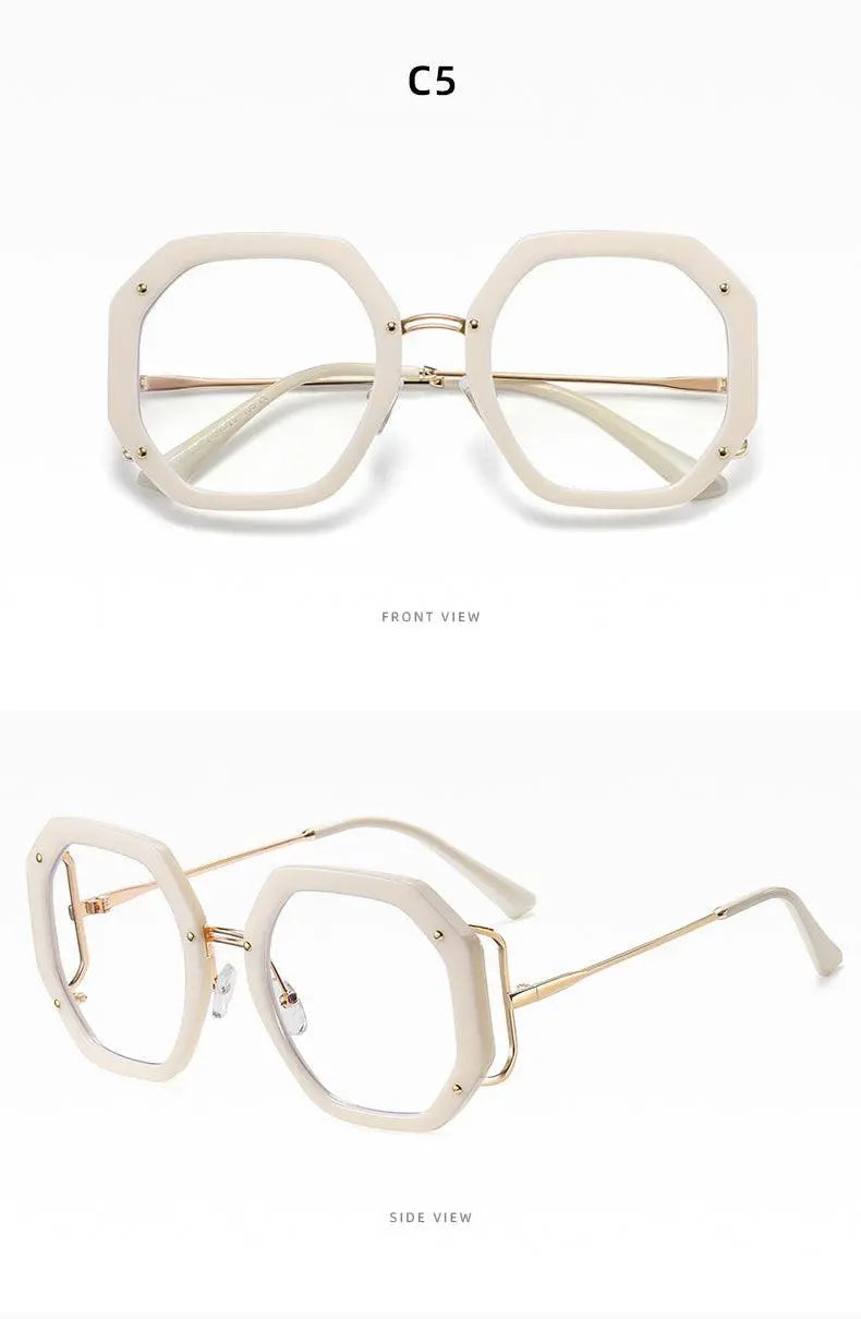 Women's Polygon Full Rim TR90 Prescription Glasses 95243 — view 19 | Rx Spectacle