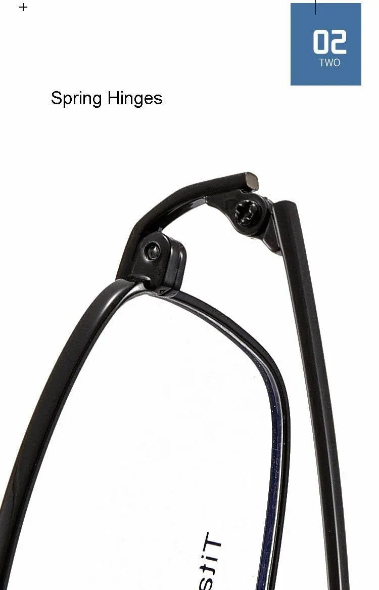 Men's Full Rim Titanium Prescription Glasses 8508 — view 17 | Rx Spectacle