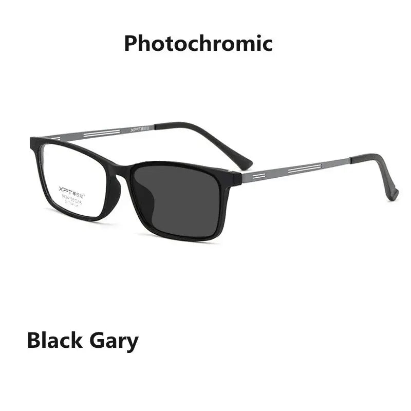 Unisex Square Full Rim Titanium Reading Glasses 9824 — view 13 | Rx Spectacle