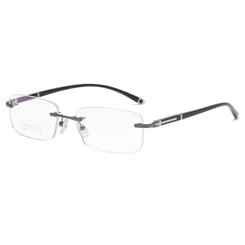 Men's Rimless Titanium Prescription Glasses 58065 — view 5 | Rx Spectacle