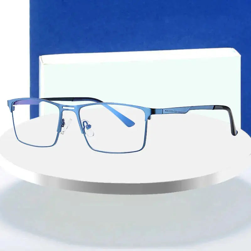 Men's Square Full Rim Alloy Prescription Glasses 59099 — view 1 | Rx Spectacle