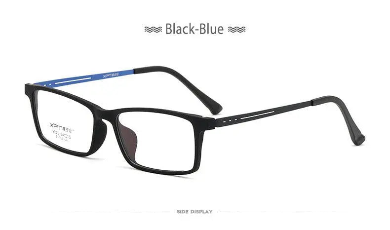 Unisex Rectangular Full Rim Titanium Prescription Glasses 9826 — view 15 | Rx Spectacle