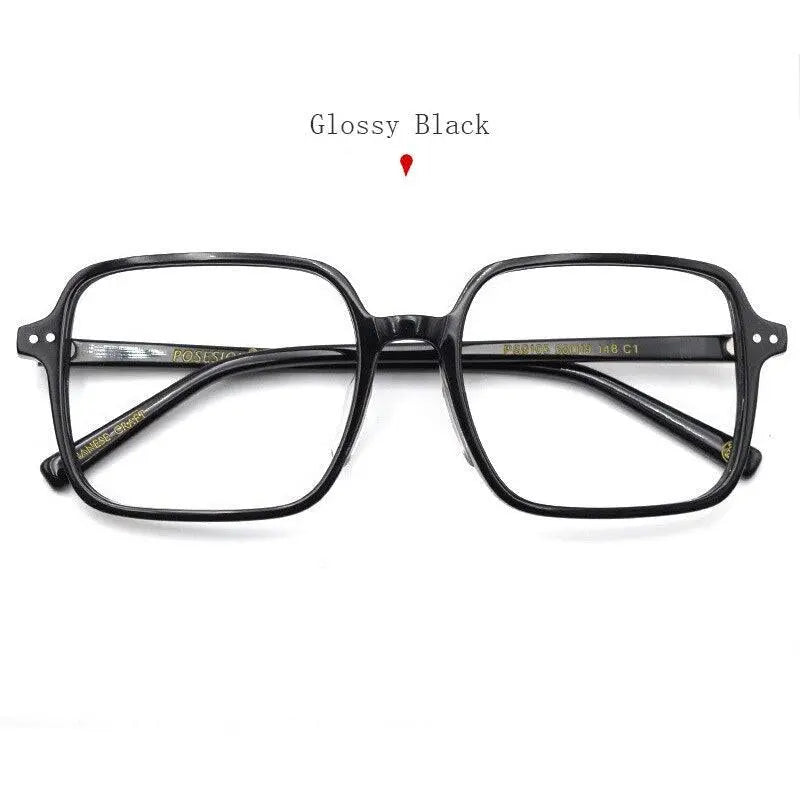 Women's Square Full Rim Acetate Oversized Prescription Glasses Ps9105 — view 4 | Rx Spectacle
