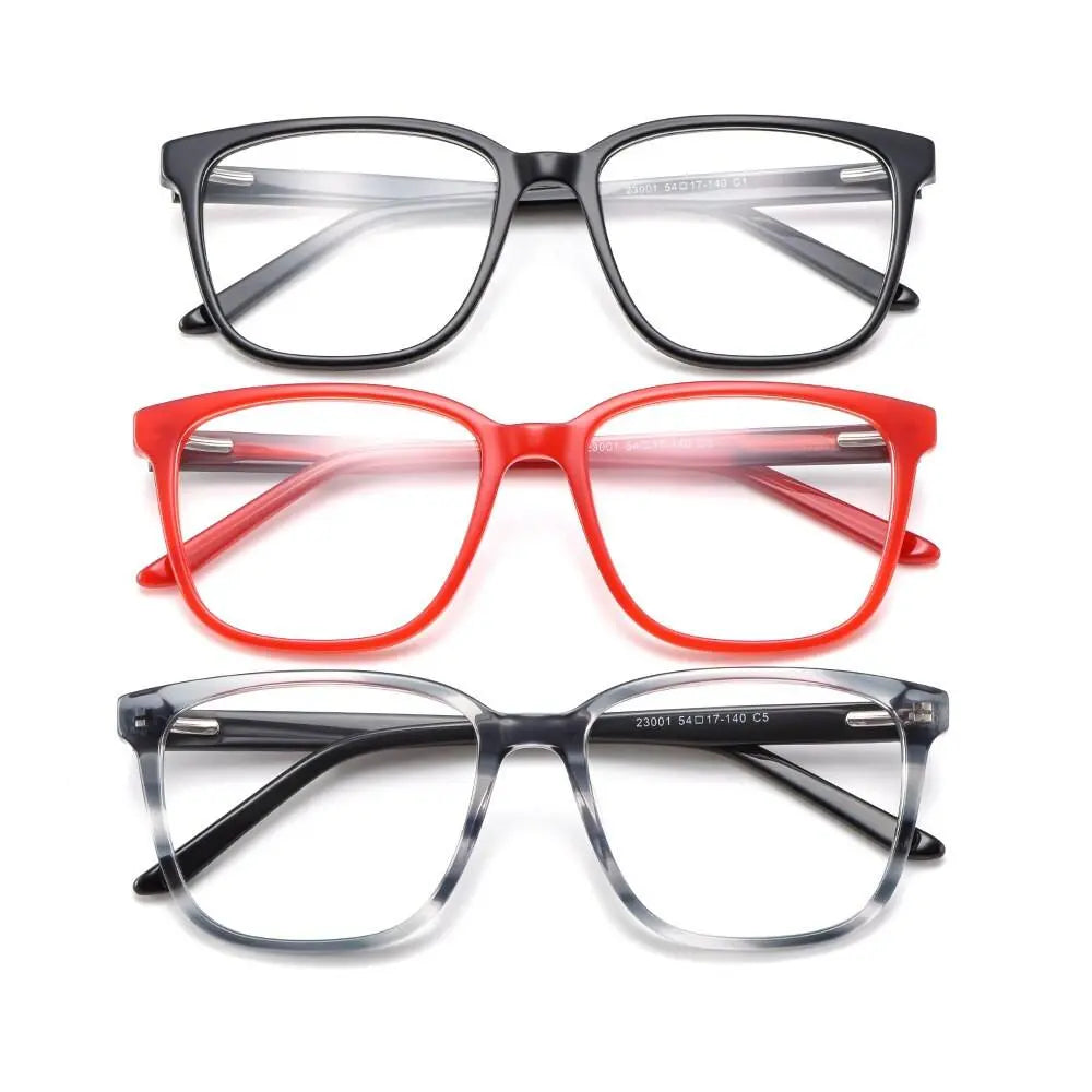 Women's Square Full Rim Acetate Prescription Glasses M23001 — view 9 | Rx Spectacle