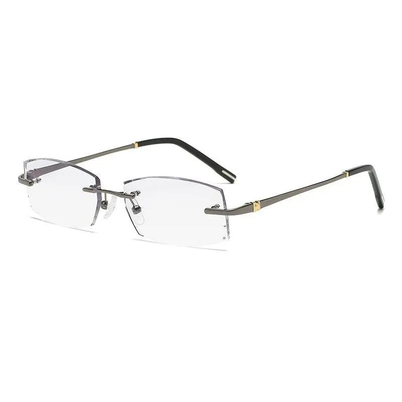 Unisex Rimless Titanium Prescription Glasses 58127 — view 7 | Rx Spectacle