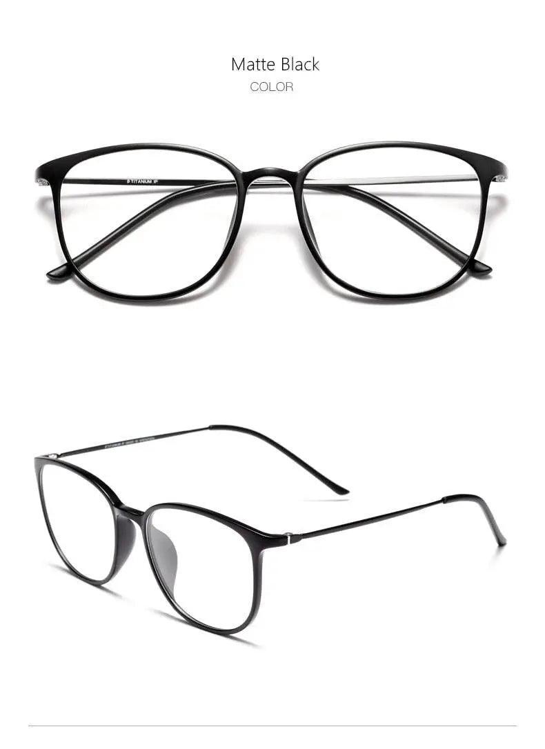 Unisex Full Rim Titanium Prescription Glasses 2212B — view 13 | Rx Spectacle