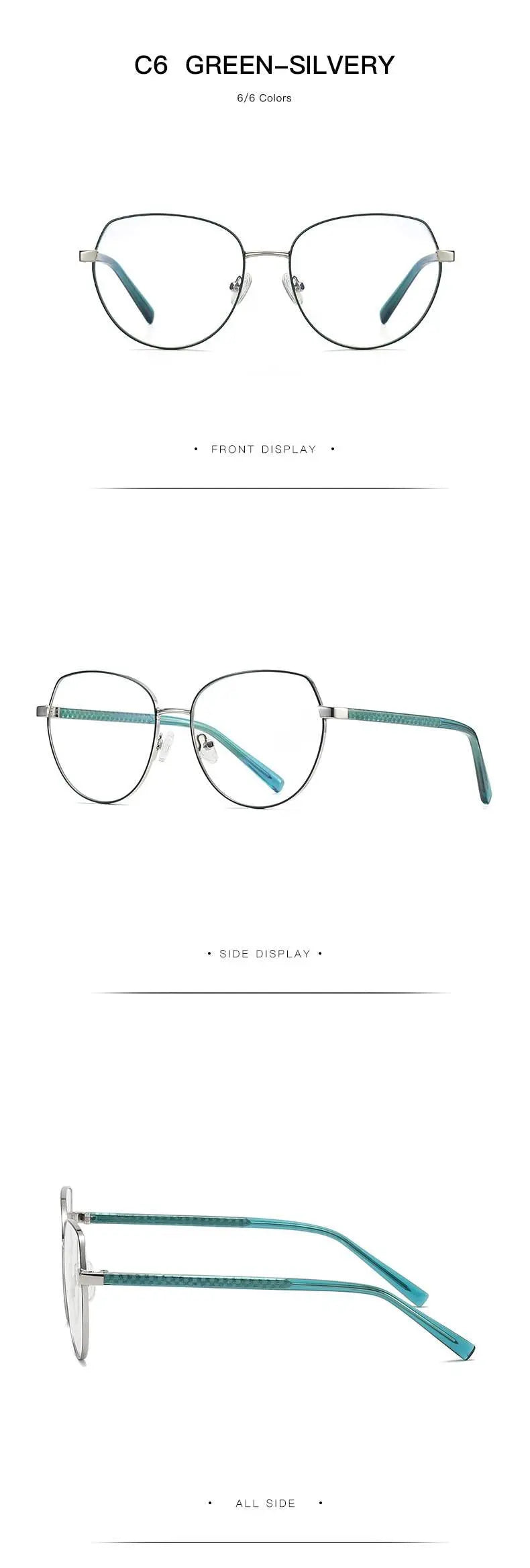 Women's Oval Full Rim TR90 Prescription Glasses 3005 — view 20 | Rx Spectacle
