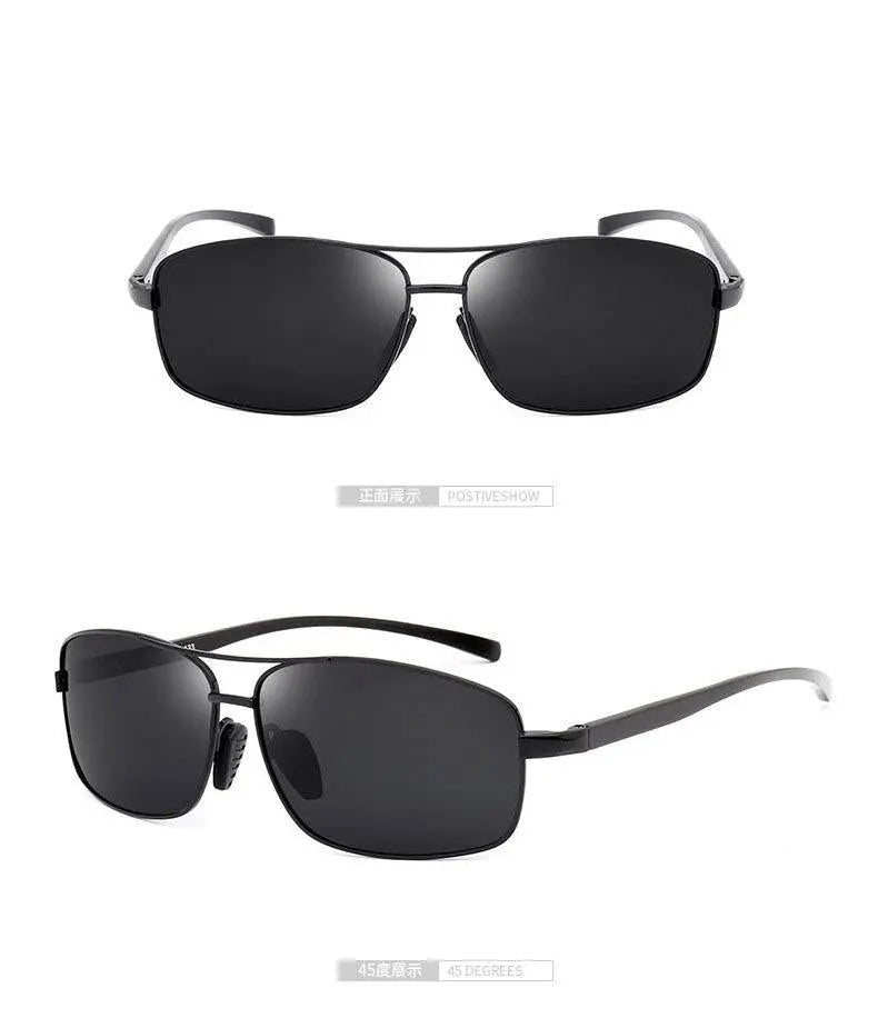 Men's Rectangular Full Rim Alloy Prescription Glasses 2458 — view 13 | Rx Spectacle