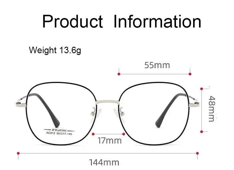 Unisex Full Rim Alloy Prescription Glasses AC012 — view 14 | Rx Spectacle