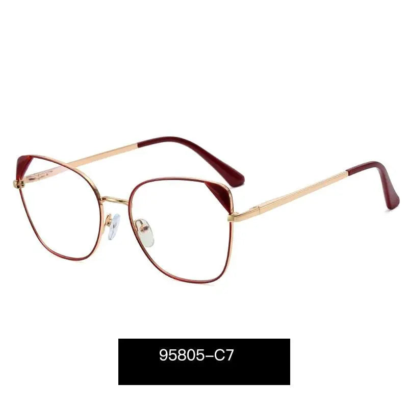 Women's Cat Eye Full Rim TR90 Prescription Glasses 95805 — view 10 | Rx Spectacle