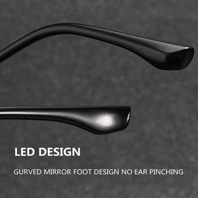 Unisex Square Full Rim Alloy Reading Glasses 38011 — view 6 | Rx Spectacle