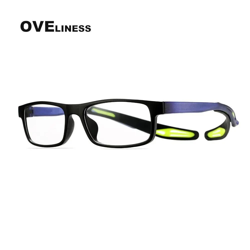 Unisex Square Full Rim Titanium Sports Glasses Olad55p — view 5 | Rx Spectacle