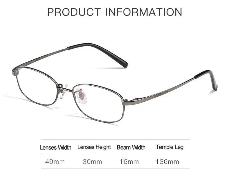 Men's Full Rim Titanium Prescription Glasses 10196 — view 11 | Rx Spectacle