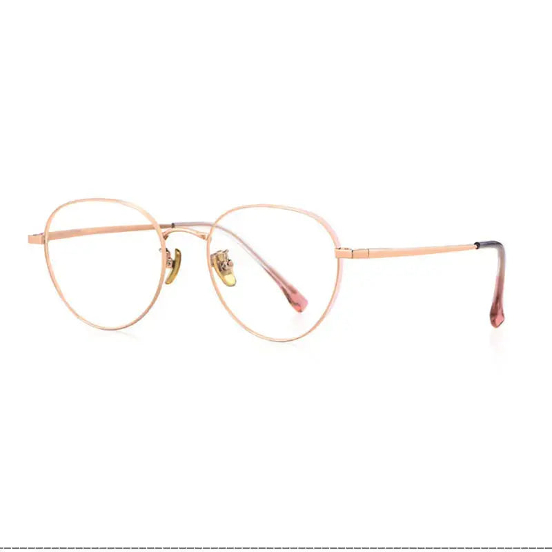 Women's Polygon Full Rim Titanium Prescription Glasses 73927 — view 4 | Rx Spectacle