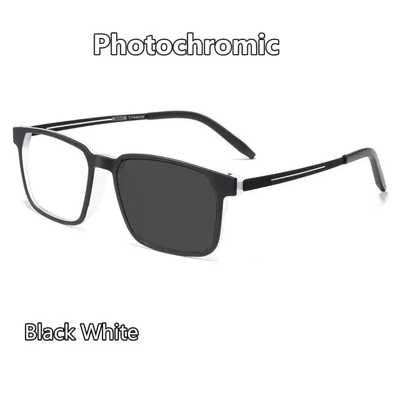 Unisex Square Full Rim Titanium Reading Glasses 88781 — view 12 | Rx Spectacle
