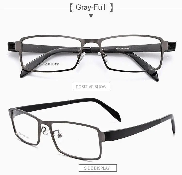Men's Full Rim Alloy Prescription Glasses D849/D845 — view 20 | Rx Spectacle