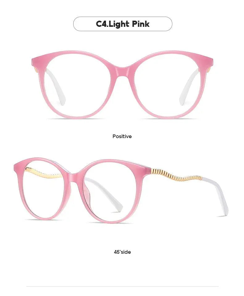 Women's Round Full Rim TR90 Prescription Glasses 2067 — view 16 | Rx Spectacle
