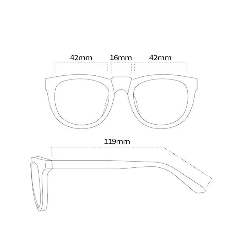 Unisex Square Full Rim Prescription Glasses F1676 — view 10 | Rx Spectacle