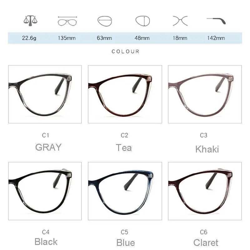 Unisex Cat Eye Full Rim Alloy Prescription Glasses 32002 — view 12 | Rx Spectacle