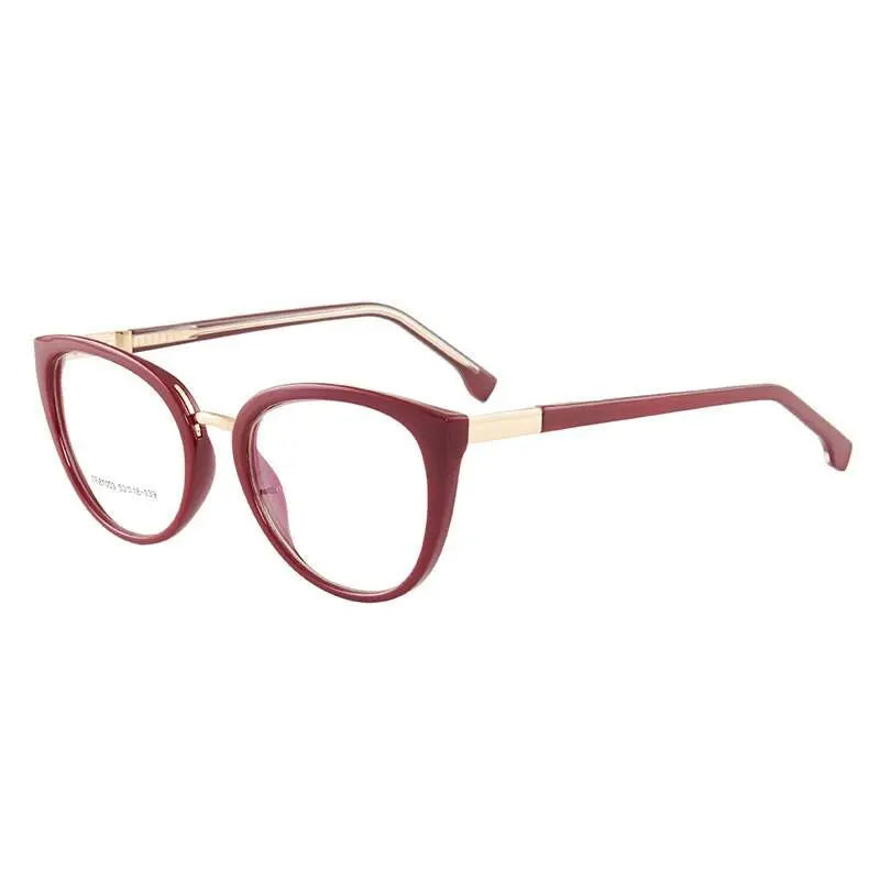 Women's Cat Eye Full Rim Acetate Prescription Glasses 7003 — view 5 | Rx Spectacle
