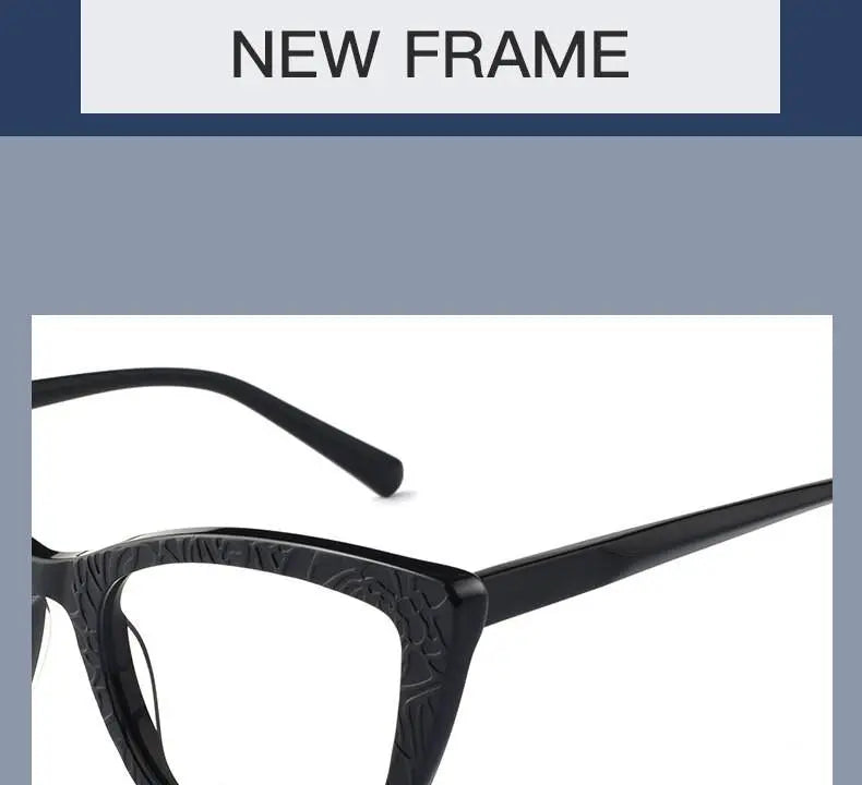 Women's Cat Eye Full Rim Acetate Prescription Glasses Z508 — view 11 | Rx Spectacle