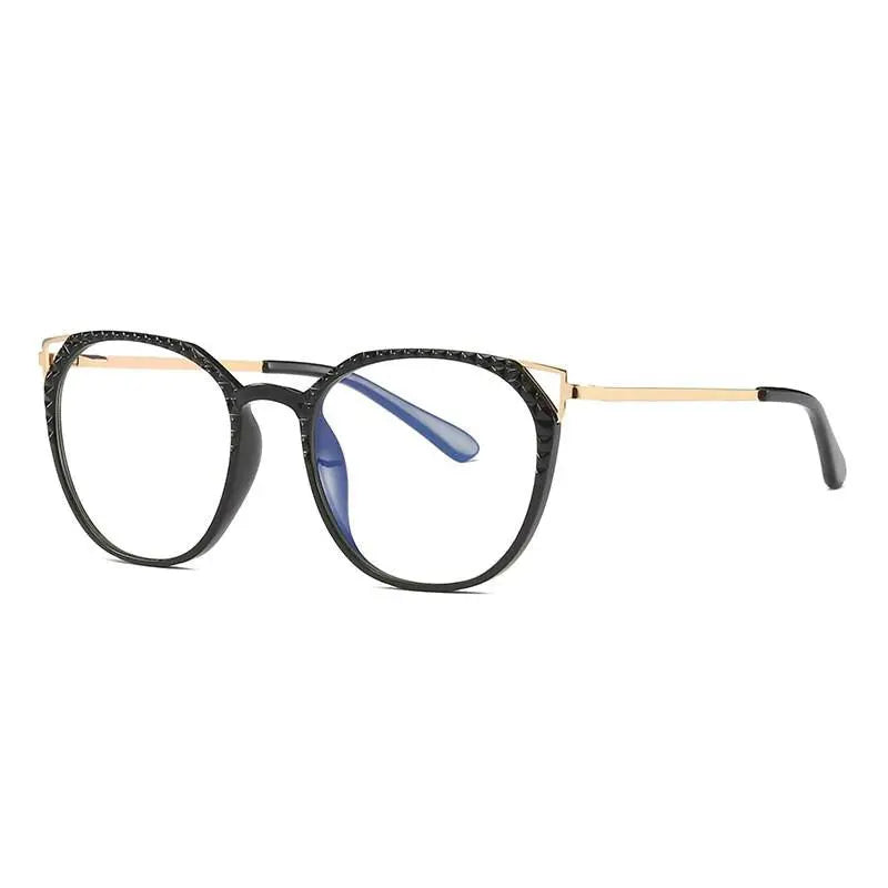 Women's Round Full Rim TR90 Prescription Glasses 2054 — view 10 | Rx Spectacle