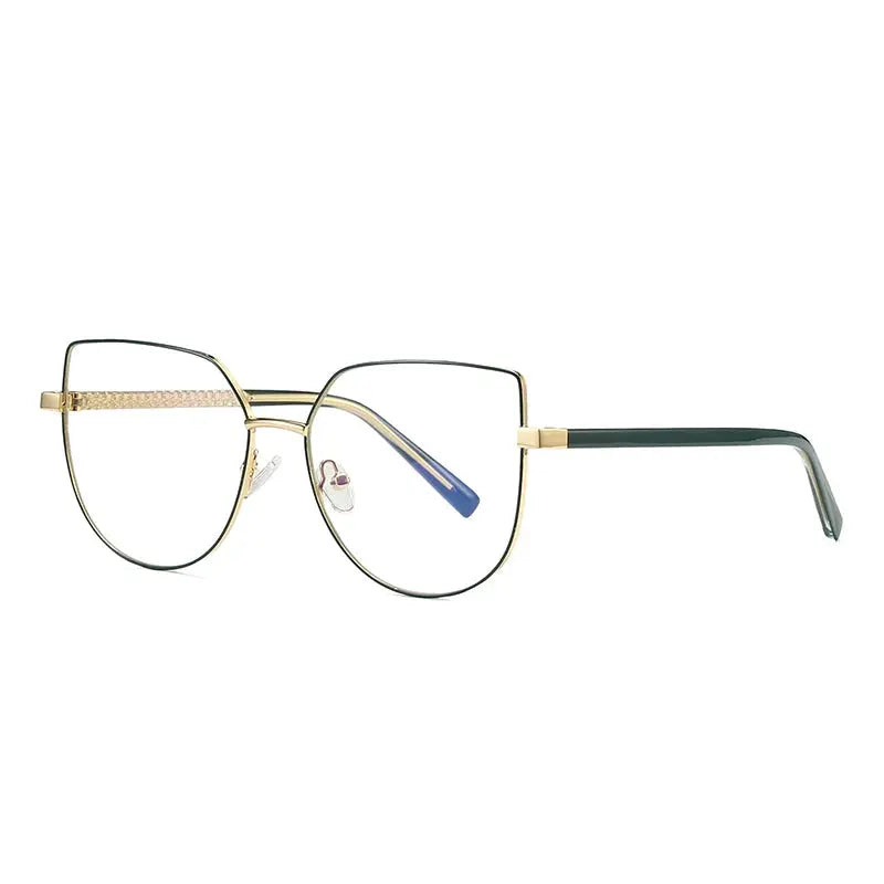 Women's Cat Eye Full Rim Alloy Prescription Glasses 300700 — view 8 | Rx Spectacle