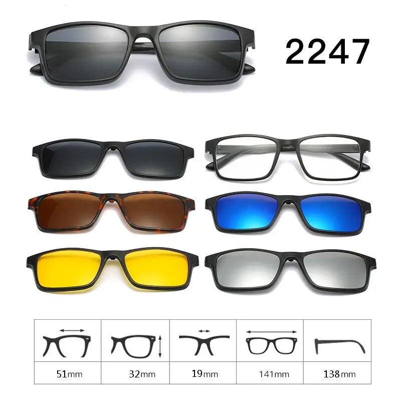 Unisex Full Rim Acetate Clip-On Prescription Glasses 1 — view 4 | Rx Spectacle